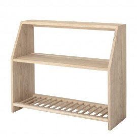 etagere murale porte assiettes bois chene bloomingville carol