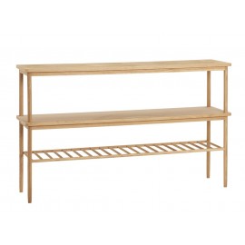 etagere a poser sur pieds bois chene clair style scandinave hubsch