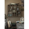 etagere murale carree multi niches bois recycle campagne ib laursen