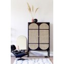 hk living miroir mural arche metal dore