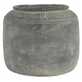cache pot ciment gris style vintage campagne ib laursen cleopatra