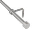 umbra cappa tringle a rideaux extensible simple metal argent