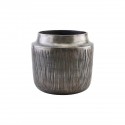house doctor heylo cache pot metal aluminium texture