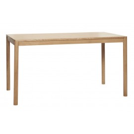 hubsch table a manger moderne rectangulaire bois clair 140 x 80 cm