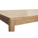 hubsch table a manger moderne rectangulaire bois clair 140 x 80 cm