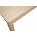 hubsch table a manger moderne rectangulaire bois clair 140 x 80 cm