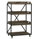 ib laursen etagere a poser roulettes campagne industrielle metal bois