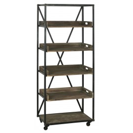 grande etagere a poser campagne industrielle bois metal ib laursen