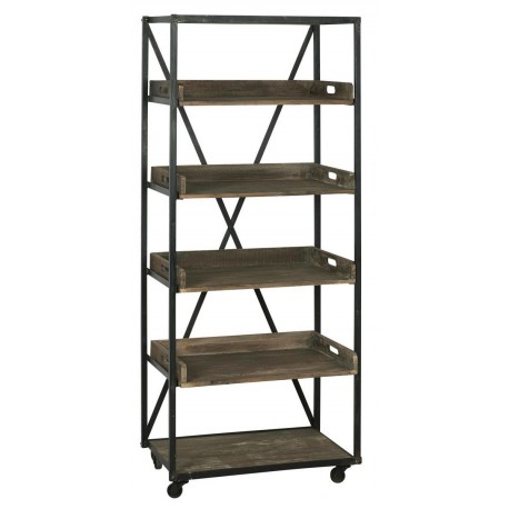 grande etagere a poser campagne industrielle bois metal ib laursen