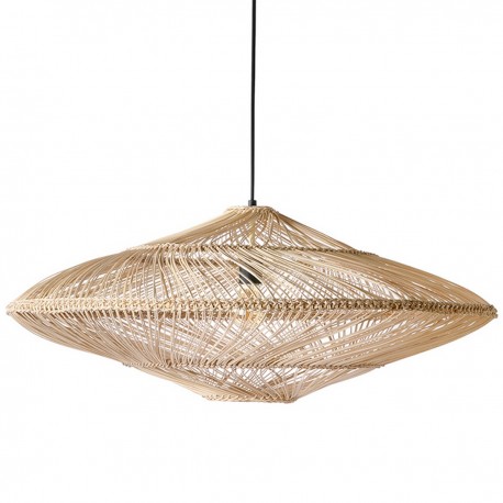 Suspension design ovale osier naturel tressé HK Living