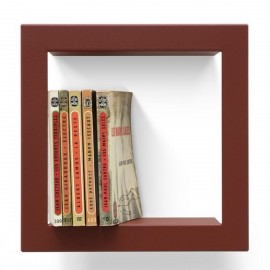 presse citron stick petite etagere murale cadre carree metal rouge