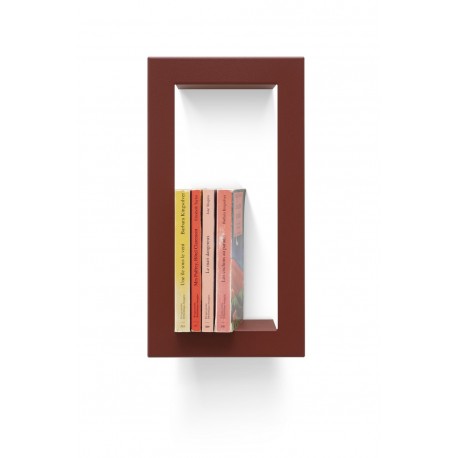 presse citron highstick petite etagere murale cadre metal rouge