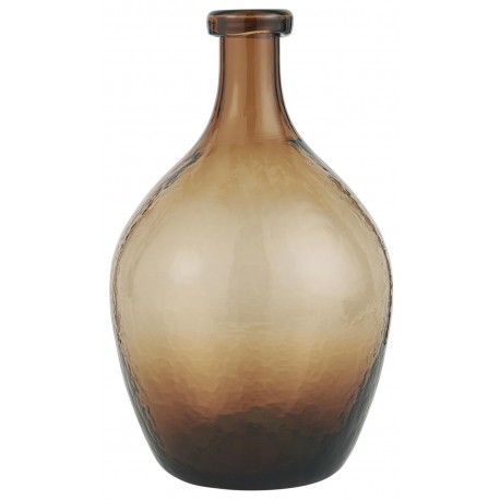 ib laursen vase dame jeanne marron verre