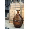 Vase dame-jeanne verre IB Laursen marron