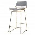 Coussin pour tabouret de bar HK Living gris clair