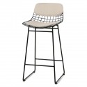 Coussin de tabouret de bar HK Living beige