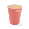 umbra woodrow corbeille a papier en bois rose corail 082780-180