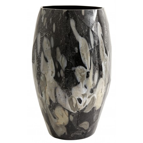 nordal wave vase avec eclats de verre mosaique