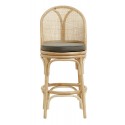 nordal bali tabouret de bar style classique rotin naturel artisanal