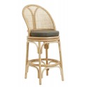 nordal bali tabouret de bar style classique rotin naturel artisanal