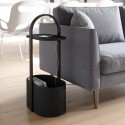 umbra hub table d appoint design rangement cables noir