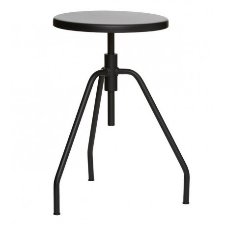 Tabouret industriel épuré métal noir mat House Doctor Scarpa