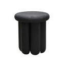 house doctor phant table d appoint design ronde bois de manguier noir