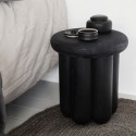 house doctor phant table d appoint design ronde bois de manguier noir