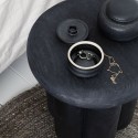 house doctor phant table d appoint design ronde bois de manguier noir