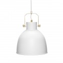 hubsch suspension industrielle metal blanc dore