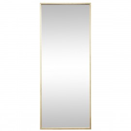 grand miroir mural rectangulaire xl cadre bois clair hubsch