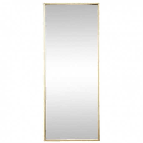 grand miroir mural rectangulaire xl cadre bois clair hubsch