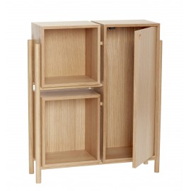 Meuble de rangement style scandinave bois Hübsch