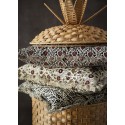 housse de coussin coton fleuri ecru franges madam stoltz