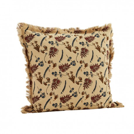 housse de coussin retro boheme franges imprime fleuri madam stoltz