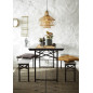 madam stoltz coussin de chaise carre coton imprime noir madam stoltz coussin de chaise carre coton imprime noir