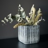 house doctor surat vase carre verre gris effet marbre