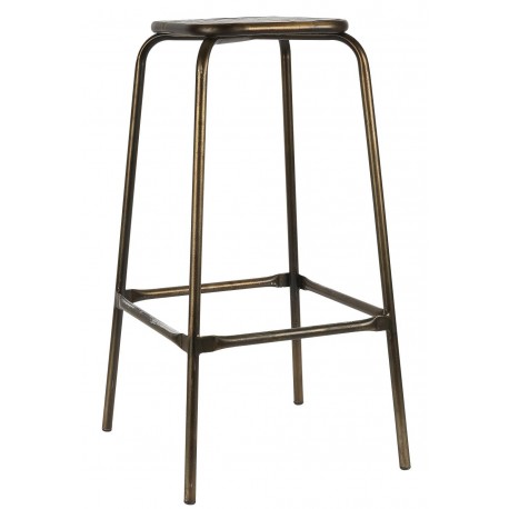 tabouret de bar vintage métal bois ib laursen