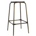 tabouret de bar vintage métal bois ib laursen