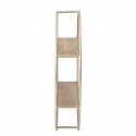 bloomingville etagere murale ronde metal dore bois