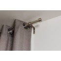 umbra cappa tringle a rideaux simple moderne metal argent