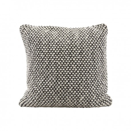 house doctor milo housse de coussin 50 x 50 cm coton noir blanc