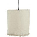 ib laursen suspension textile lin beige franges