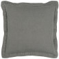 ib laursen housse de coussin carree lin volant gris