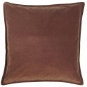 housse de coussin carree velours rouille 50 x 50 cm ib laursen