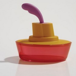 Beurrier rigolo design alessi ship shape orange