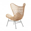 Fauteuil rotin naturel tressage style bohème HK Living Egg