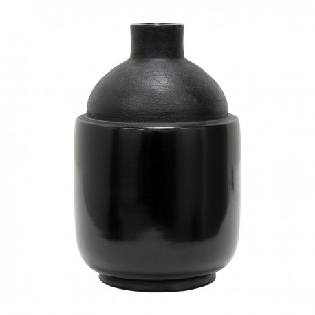 hk living chulucanas vase gres noir