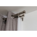 umbra cappa tringle à rideaux double extensible moderne metal argent