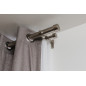 tringle a rideaux double contemporaine metal argent umbra cappa tringle a rideaux double contemporaine metal argent umbra cappa